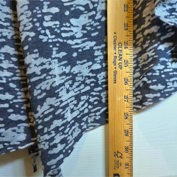 Sundance Burnout Layered Top Whitney Pullover Blue Sz Large Long Sleeve Shirt - Picture 16 of 16